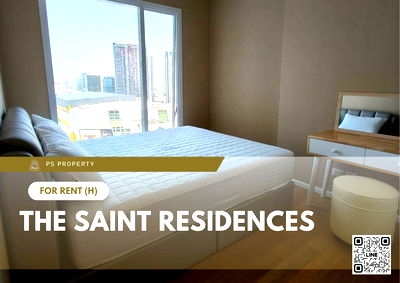 คอนโดให้เช่า : ให้เช่า 🔥 The Saint Residences 🔥 ใกล้ MRT พหลโยธิน เฟอร์นิเจอร์ และ เครื่องใช้ไฟฟ้าครบ 