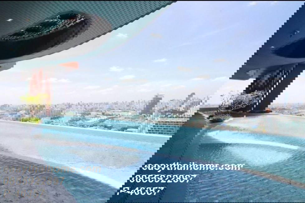 รูป P-46357 วิวเมืองสุดปัง! XT ห้วยขวาง 1 ห้องนอน ใกล้ MRT 18,000 บาท Line Id: @easythaihome 085-592-2897 - รูปที่ 7/17