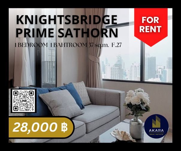 🟨🟨🟦🟦[ ให้เช่า ] Knightsbridge Prime Sathorn รหัส MB102-02Q🟦🟦🟨🟨 คลิ๊ก‼️ Akara Real Estate ✅✅✅ "ตอบไว ทันใจ ใส่ใจทุกขั้นตอน"