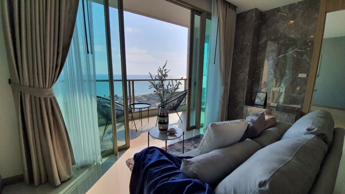 รูป ‼️ขาย ‼️ ริเวียร่า จอมเทียน คอนโด 2 ห้องนอนใหญ่ วิวทะเล ห้องตกแต่งสวยมาก พร้อมผู้เช่าระยะยาว🔥 - รูปที่ 11/25