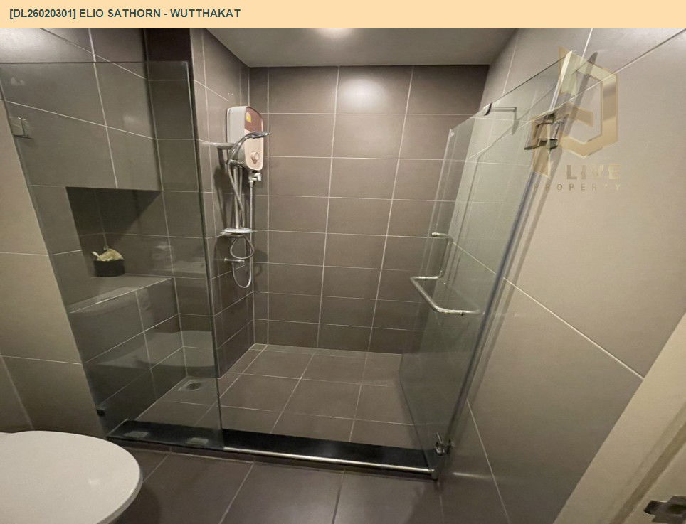รูป DL26020301 ให้เช่าคอนโด เอลลิโอ สาทร - วุฒากาศ (Elio Sathorn - Wutthakat) ใกล้ BTS วุฒากาศ พร้อมเข้าอยู่ โทรด่วน 0614453194 LineID @162cjixi - รูปที่ 7/11