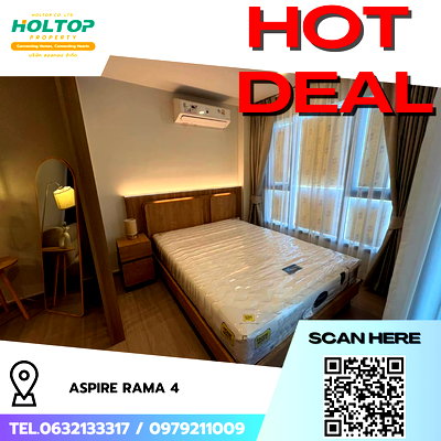 Condos for rent Kluai Nam Thai : #R9251 🎉 100269 Condo for rent: Aspire Rama 4