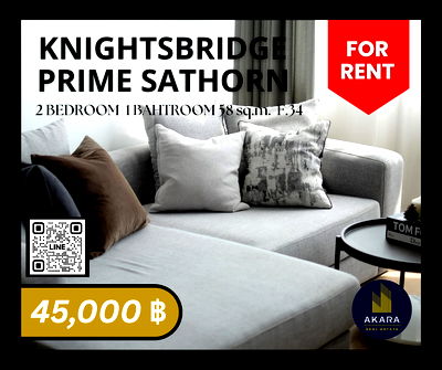 คอนโดให้เช่า : 🟨🟨🟦🟦[ ให้เช่า ] Knightsbridge Prime Sathorn รหัส MB102-02G🟦🟦🟨🟨 คลิ๊ก‼️ Akara Real Estate ✅✅✅ "ตอบไว ทันใจ ใส่ใจทุกขั้นตอน"