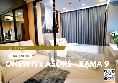 Condos for rent : For rent 📍 One9Five Asoke - Rama 9 📍 Fully furnished with appliances. Near MRT Rama 9.