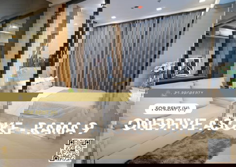 ให้เช่า 📍 One9Five Asoke - Rama 9 📍 เฟอร์นิเจอร์ และ เครื่องใช้ไฟฟ้าครบ ใกล้ MRT พระราม 9