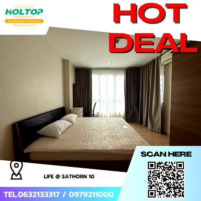 เช่าคอนโด BTS เซนต์หลุยส์ : #S5677 ให้เช่า Life @ Sathorn 10