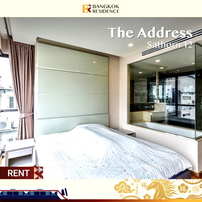 เช่าคอนโด BTS เซนต์หลุยส์ :  The Address Sathorn 12🤍ยูนิตสวยพร้อมเฟอร์ จบครบทุกฟังก์ชัน 🛌🏻ใกล้ BTS เซนต์หลุยส์ 