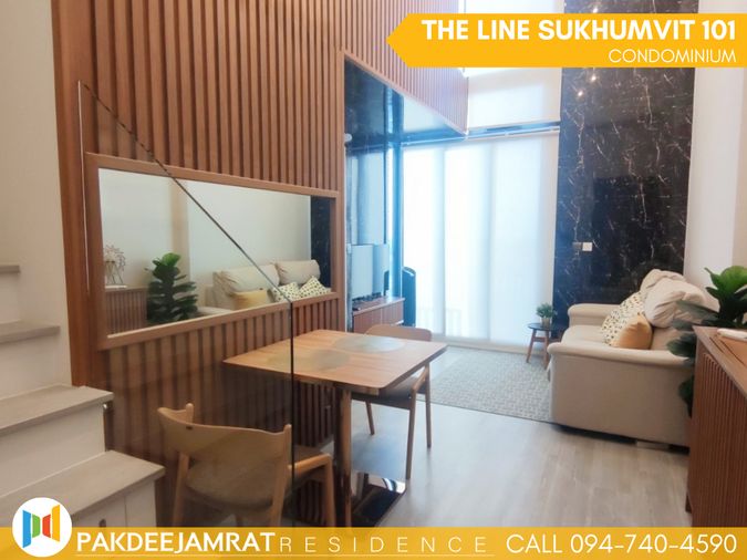 🅵🅾️🆁 🆁🅴🅽🆃  𝗧𝗵𝗲 𝗟𝗶𝗻𝗲 𝘀𝘂𝗸𝗵𝘂𝗺𝘃𝗶𝘁 𝟭𝟬𝟭 1 ห้องนอน 1 ห้องน้ำ  ขนาด 42 ตร.ม. 24,500 บาท / เดือน