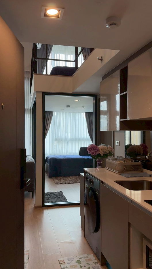 รูป ปล่อยเช่า🔥คอนโดใกล้ MRT สถานีพระราม 9 | Ideo Rama 9 – Asoke | Fully furnished + Built-in ครบ - รูปที่ 6/7