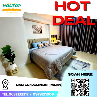 Condos for rent : #R9257 🎉 100269 Condo for Rent: Siam Condominium (Rama 9)