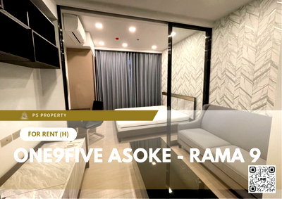 Condos for rent : For rent 📍 One9Five Asoke - Rama 9 📍 Fully furnished with appliances. Near MRT Rama 9.