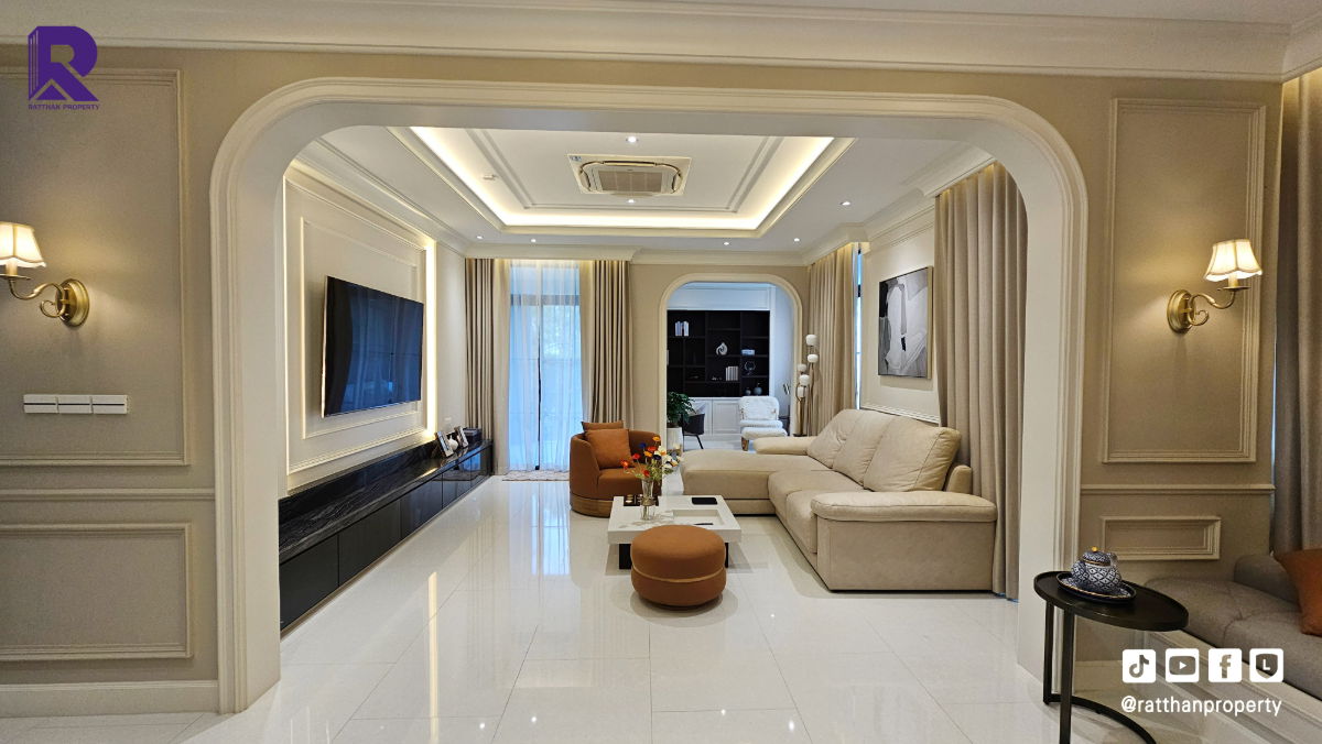 รูป ขายบ้านเดี่ยว หลังมุม ตกแต่งพร้อมอยู่ ราคาถูกที่สุด นันทวัน พระราม 9-กรุงเทพกรีฑาตัดใหม่ - รูปที่ 11/46