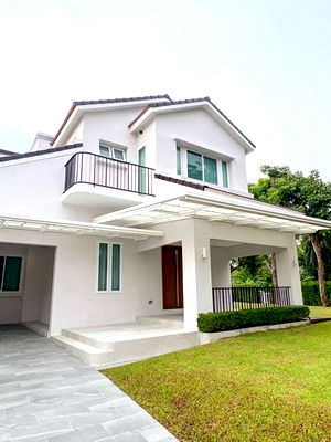 เช่าบ้านเดี่ยว ถนนสุขุมวิท : HU7169 บ้านเดี่ยวให้เช่า หมู่บ้านลดาวัลย์ ศรีนครินทร์ สมุทรปราการ