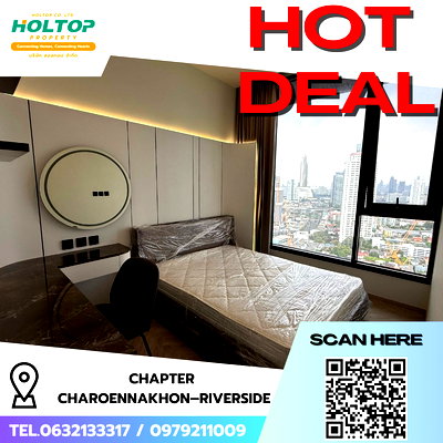 Condos for rent : #R9282 🎉 110269 Condo for rent: Chapter Charoennakhon–Riverside