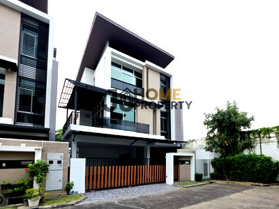 บ้านเดี่ยว ม.เอแบค : บ้านเดี่ยว 3 ชั้น สไตล์โมเดิร์น สายไฟโครงการลงดิน ใกล้เดอะไนน์และ ABAC 🏠