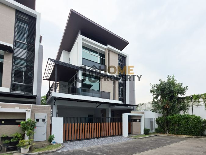 บ้านเดี่ยว 3 ชั้น สไตล์โมเดิร์น สายไฟโครงการลงดิน ใกล้เดอะไนน์และ ABAC 🏠