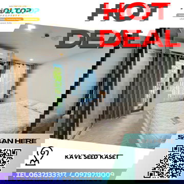 #R9275 🎉 110269 ให้เช่าคอนโด KAVE Seed Kaset 