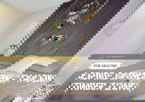 Urgent Sale ✨ Aspire Sathorn - Taksin (Timber Zone) ✨ 2 Bedrooms, Fully Furnished and Equipped, Near BTS Wutthakat.