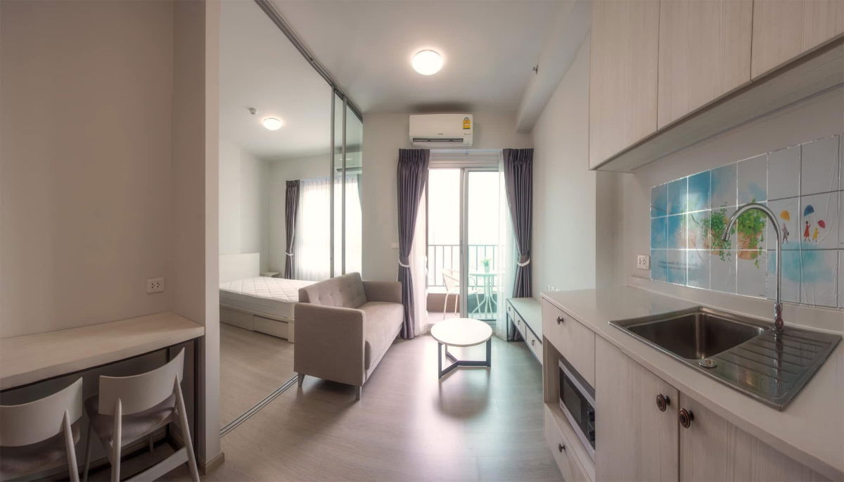 รูป @condocurator 📍ให้เช่า Chapter One Shine Bangpo วิวแม่น้ำ มีเครื่องซักผ้า พร้อมอยู่ (15 มี.ค. 69) [PM2895] - รูปที่ 1/8