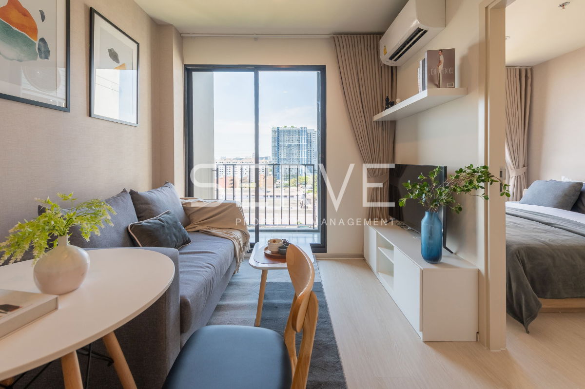 รูป 🔥 12K/Mo 1นอน ไซส์ใหญ่ แต่งสวย วิวดีมาก เฟอร์จัดเต็มมาก พร้อมอยู่ คอนโดทำเลดี เดินเพียง 20ก้าว ถึง MRT ศรีรัช @ Nue Noble Chaengwattana - รูปที่ 2/7