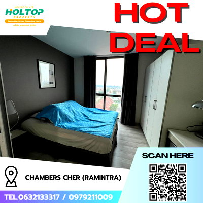 Condos for rent : #R9269 🎉 110269 Condo for Rent: CHAMBERS CHER (Ramintra)