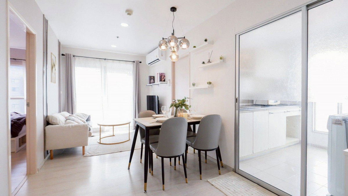 รูป ขายด่วน ✨ Aspire Sathorn - Taksin (Timber Zone) ✨2 ห้องนอน เฟอร์นิเจอร์ และ เครื่องใช้ไฟฟ้าครบ ใกล้ BTS วุฒากาศ - รูปที่ 8/11