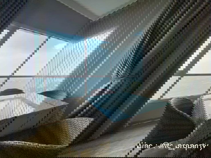 รูป ให้เช่า คอนโด เดอะซี ศรีราชา 2 ห้องนอน วิวทะเล ระเบียงกว้างมากก - รูปที่ 4/15