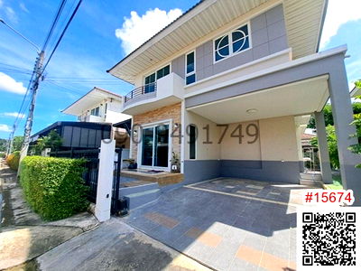 Houses for rent Bangkok-Chon Buri Motorway : For rent: 2-story detached house, Supalai Gardenville, Bangkok Kreetha New Road - Motorway, near Airport Link Lat Krabang.