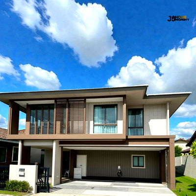 เช่าบ้านเดี่ยว กรุงเทพมหานคร : บ้านใหม่ เฟอร์นิเจอร์ครบ พร้อมเข้าอยู่ทันที จอดรถ 3 คัน พร้อม EV charger ✨