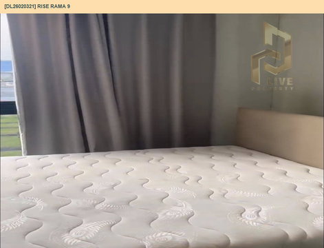 DL26020321 ขายคอนโด ไรส์ พระราม 9 (Rise Rama 9) ใกล้  MRT พระราม 9 พร้อมเข้าอยู่ โทรด่วน 0800343450 LineID @655ebbvc