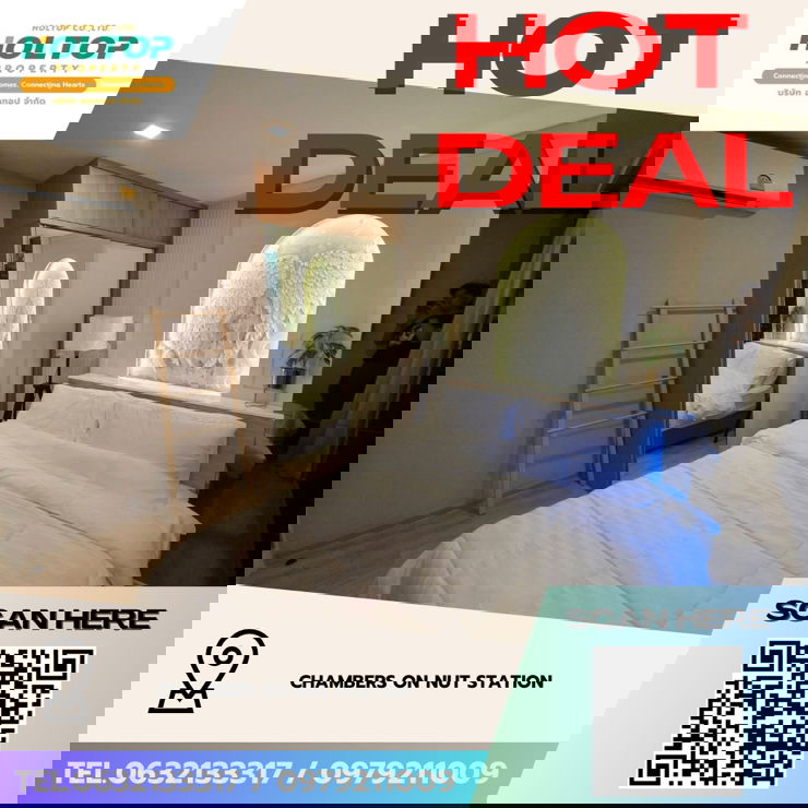 รูป #Z4566💥 100269 🔥ให้เช่าคอนโด CHAMBERS On Nut Station - รูปที่ 1/12