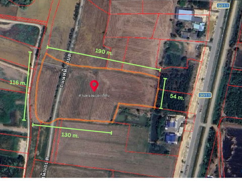 Land for Sale – Bang Sai District, Ayutthaya  Land area: 9 Rai 3 Ngan 4 Sq.wah   Price: 650,000 THB per Rai
