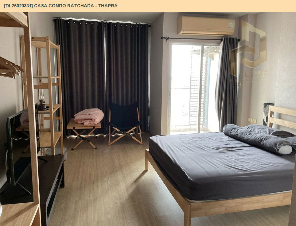 รูป DL26020331 ให้เช่าคอนโด คาซ่า คอนโด รัชดา - ท่าพระ (Casa Condo Ratchada - Thapra) ใกล้ BTS ตลาดพลู พร้อมเข้าอยู่ โทรด่วน 0614453194 LineID @162cjixi - รูปที่ 3/9
