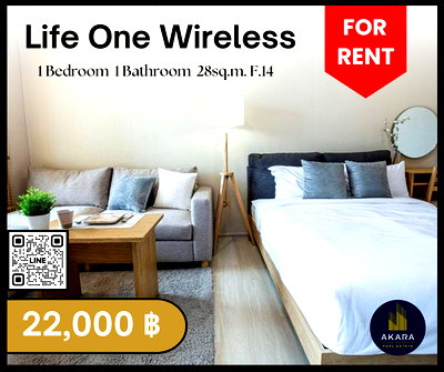 Condos for rent : 🟨🟨🟦🟦[FOR RENT] Life One Wireless🟦🟦🟨🟨 Click‼️ Akara Real Estate ✅✅✅ "Fast response, Prompt service, Full support"
