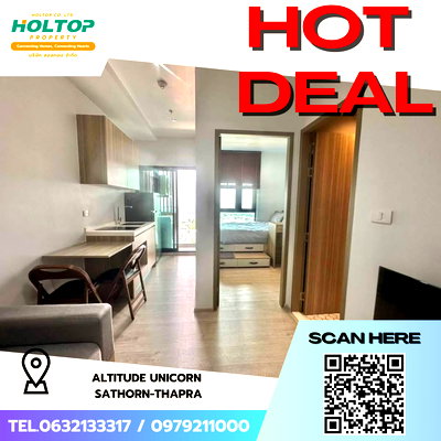 Condos for rent : #S5686  For Rent Altitude Unicorn Sathorn-Thapra