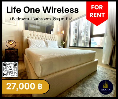 Condos for rent : 🟨🟨🟦🟦[FOR RENT] Life One Wireless🟦🟦🟨🟨 Click‼️ Akara Real Estate ✅✅✅ "Fast response, Prompt service, Full support"