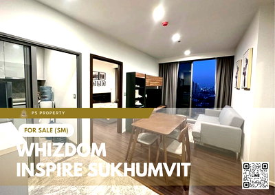 Condos for sale Sukumvit 64/2 : Urgent Sale 📍 Whizdom Inspire Sukhumvit 📍 2 Bedrooms, 2 Bathrooms, Fully Furnished and Equipped with Appliances.