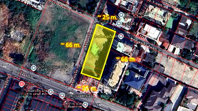 ที่ดิน สมุทรปราการ : ขายที่ดินแบริ่ง ทำเลทอง ใกล้ BTS เพียง 700 เมตร  รหัส 00160297