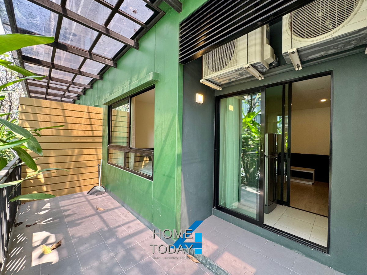 รูป 🏡 ขาย iCondo Green Space สุขุมวิท 77 เฟส 1 ชั้น 1 ฟีลบ้านจริง เข้า–ออกหน้าห้องได้ | ห้องกว้าง วิวสระ พร้อมอยู่ ทำเลลาดกระบัง ใกล้ Airport Link - รูปที่ 7/12