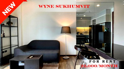 Condos for rent : 🍀🍀🍀 Rare Unit❤️‍🔥 For Rent 📌Wyne Sukhumvit (📲 Line: @rent2022) BTS Phra Khanong 🔖A10647