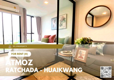 เช่าคอนโด เอสพลานาด รัชดาภิเษก : ให้เช่า 📍 Atmoz Ratchada - Huaikwang 📍เฟอร์นิเจอร์ และ เครื่องใช้ไฟฟ้าครบ ใกล้ MRT ห้วยขวาง
