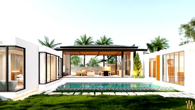 บ้านเดี่ยว พังงา : วิลล่า 3 ห้องนอนพร้อมสระว่ายน้ำส่วนตัว ใกล้หาดนาใต้ | SL Forestière ราคาเริ่มต้น 12.19 ล้านบาท