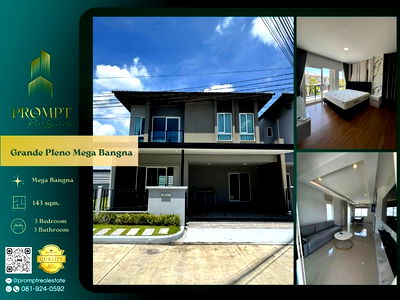 Houses for rent Bang Pu Industrial Estate : GH01296 - Grande Pleno Mega Bangna