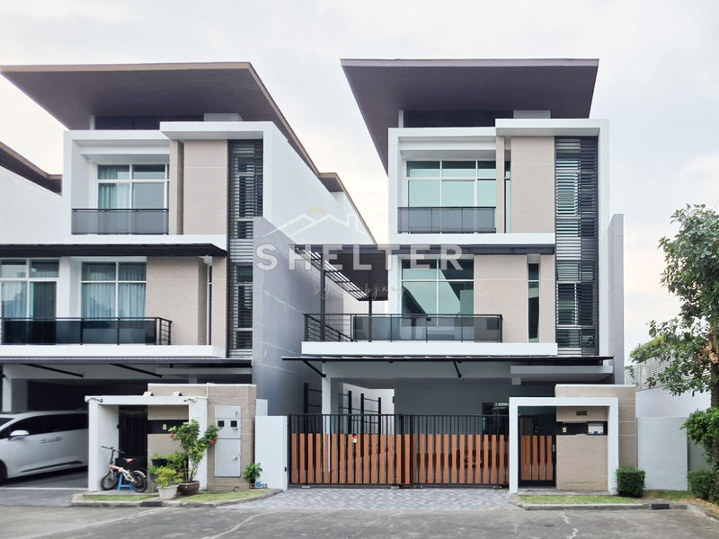 ขายบ้านเดี่ยว : บ้านเดี่ยว 3 ชั้น สไตล์โมเดิร์น สายไฟโครงการลงดิน ใกล้เดอะไนน์และ ABAC 🏠