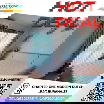 #R9288  🎉 120269 ให้เช่าคอนโด Chapter One Modern Dutch Rat Burana 33
