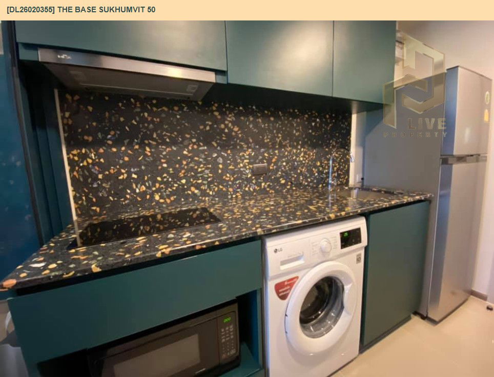 รูป DL26020355 ให้เช่าคอนโด เดอะ เบส สุขุมวิท 50 (The Base Sukhumvit 50) ใกล้ BTS อ่อนนุช พร้อมเข้าอยู่ โทรด่วน 0656133286 LineID @534wlwof - รูปที่ 4/6