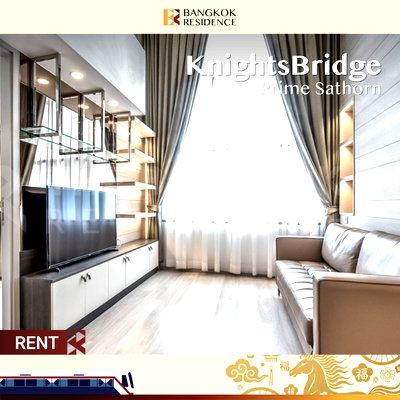 คอนโดให้เช่า :  KnightsBridge Prime Sathorn  💎 Duplex เพดานสูง เฟอร์ครบ 💎ใกล้ BTS ช่องนนทรี 