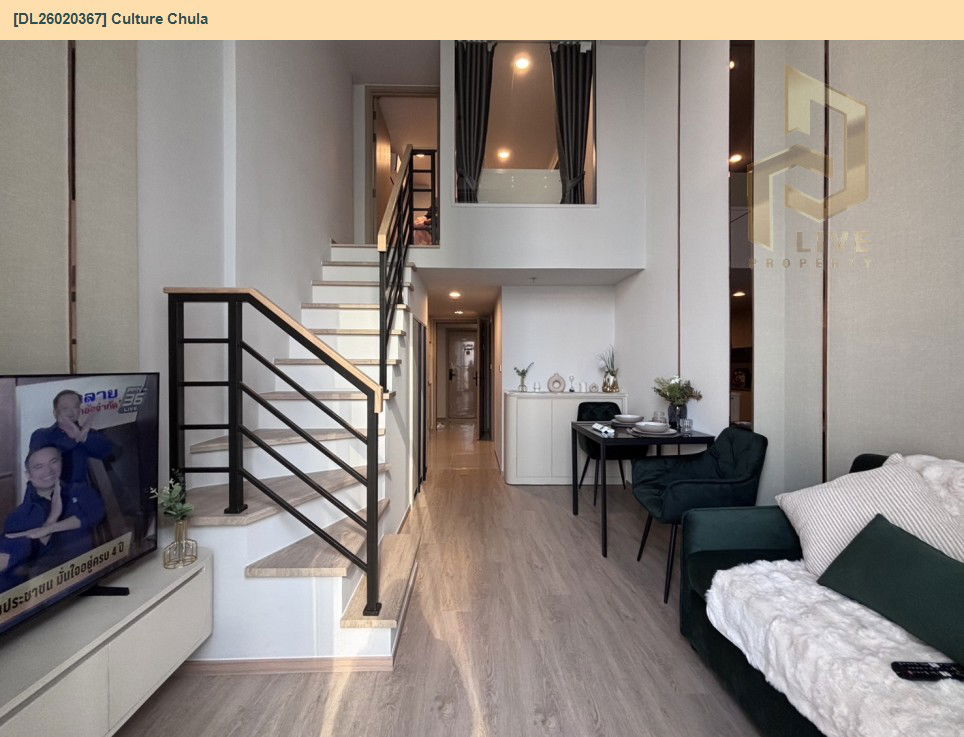 รูป DL26020367 ให้เช่าคอนโด คัลเจอร์ จุฬา (Culture Chula) ใกล้ MRT สามย่าน พร้อมเข้าอยู่ โทรด่วน 0653619502 LineID @897iyzll - รูปที่ 3/10