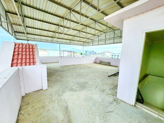 รูป ตลาดสมบัติบุรี 2.55กม. ถนน 345 โรงงานพร้อมอาคารออฟฟิศ 3 ชั้น ไทวัสดุ บางบัวทอง 2.9กม. 2 ห้องน้ำ 202ตร.ว. 1,202 ตร.ม. ตลาดบางบัวทอง 2.8 กม. - รูปที่ 6/8