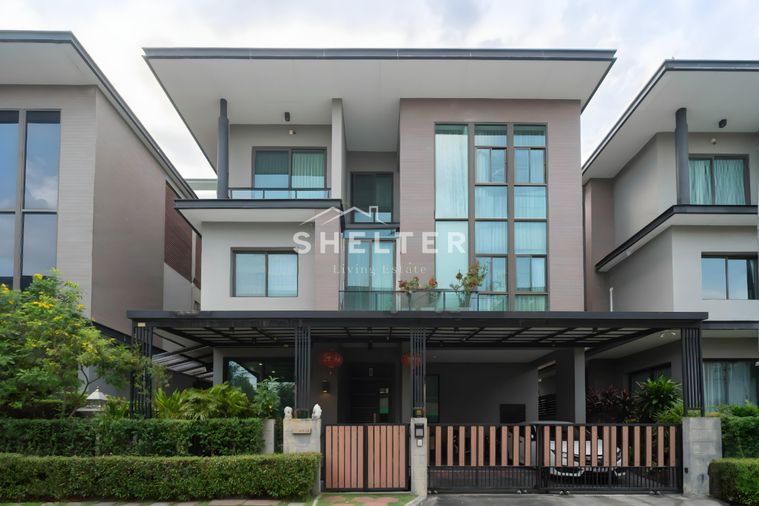 Modern Luxury Home 3 ชั้น เชื่อมต่อเส้นเลียบทางด่วนได้ทันที พร้อมเดินทางไปเอกมัย-ทองหล่อ 🚘